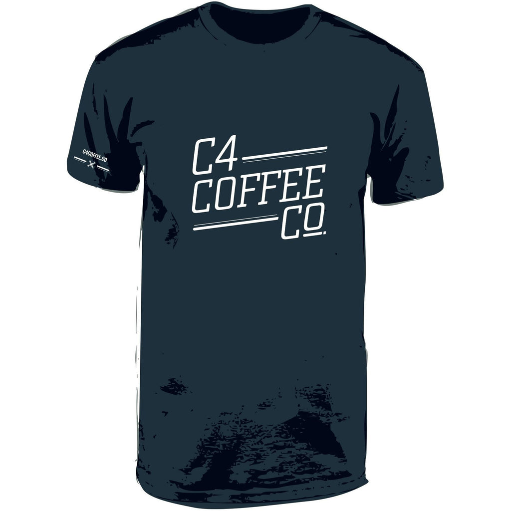 T Shirt C4 Coffee Co Mens  C4 Coffee Co.